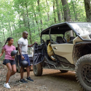 Visitors exploring scenic landscapes during a Wildside excursion